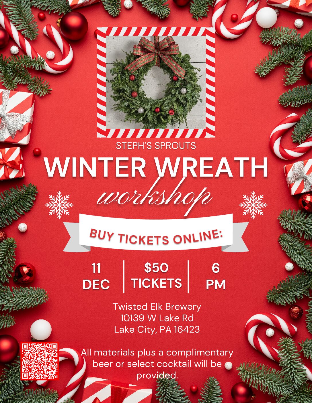 WINTER WREATH WORKSHOP